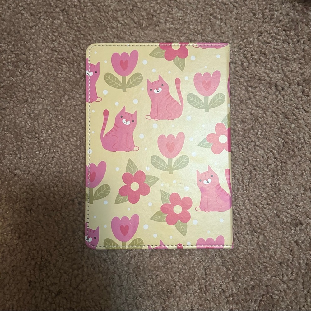 Pink “Paws and Reflect” Cat Patterned Notebook - Picture 7 of 13